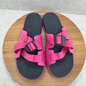 Chaco‎ Chillos Slide Sandals Juniors/Womens 5 Pink Sporty Lightweight Comfort